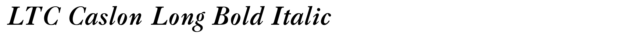 LTC Caslon Long Bold Italic image